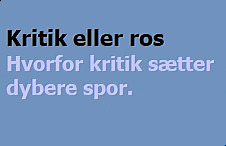 Kritik eller ros (billede)